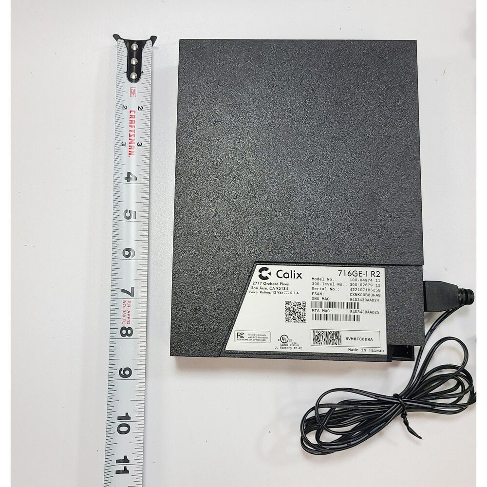 Calix 716GE-I R2 Fiber Optical Network Terminal Router Wall Mount - Picture 2 of 4